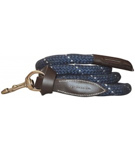 Cuir marron / Corde marine